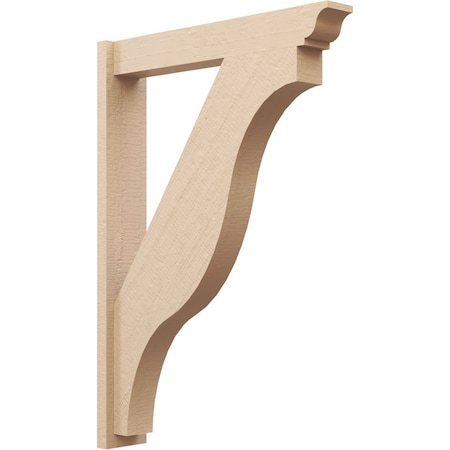 Ekena Millwork 5 1/2-in W x 30-in D x 42-in H Funston Trad Rough Cedar Woodgrain TimberThane Outlooker, Primed Tan OUTUR055X30X42FST04RCPR